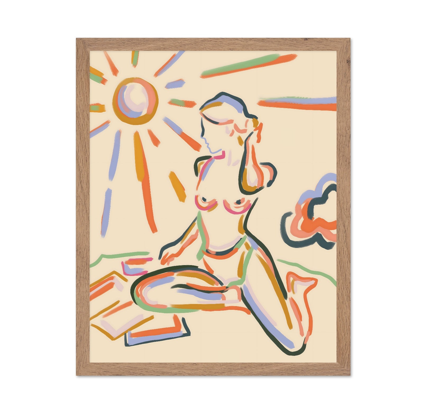 Sunlit Figure Sketch