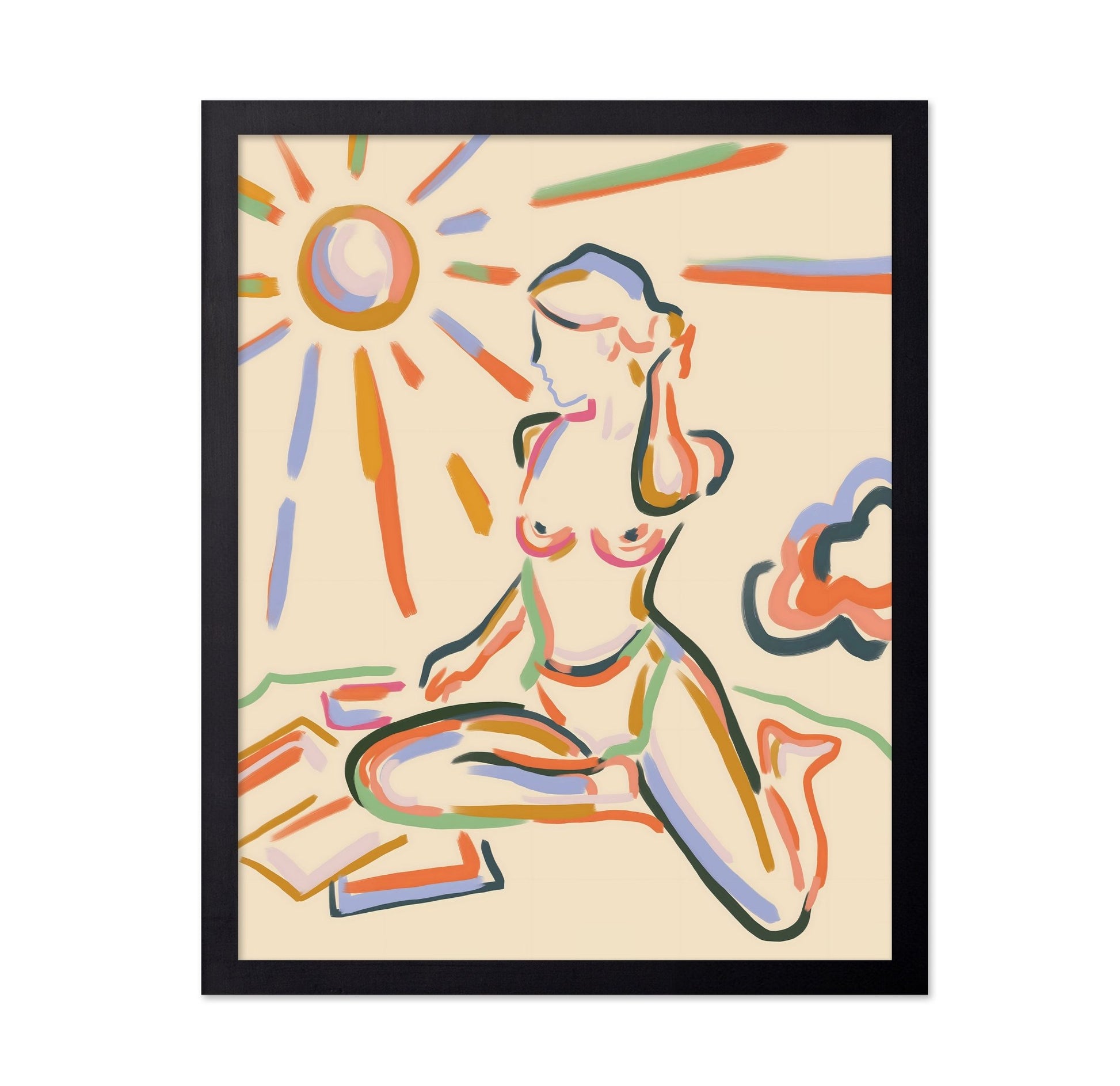 Sunlit Figure Sketch