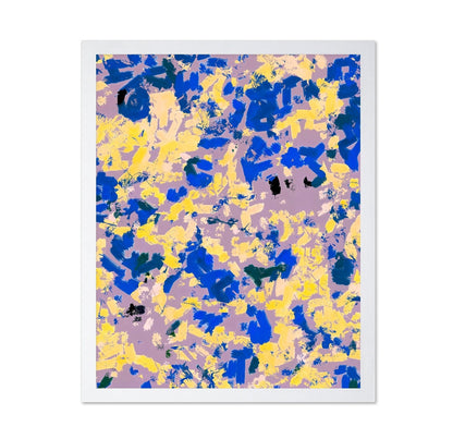 Blue Yellow Brush Burst