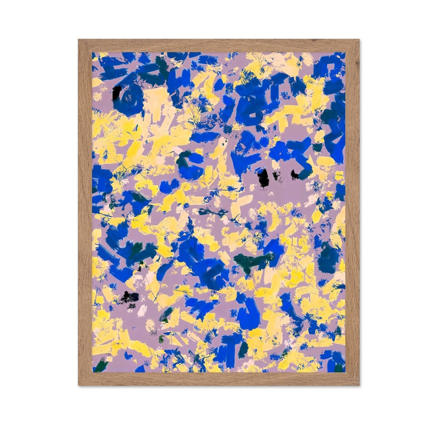 Blue Yellow Brush Burst