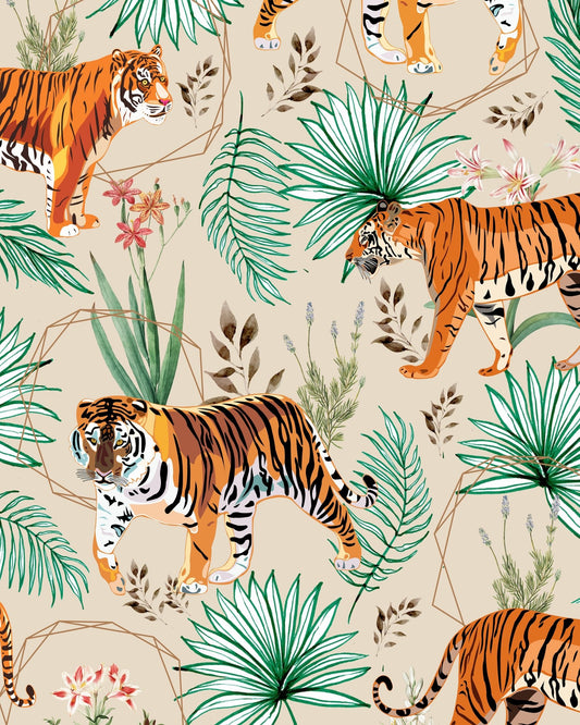 Tropical Tiger Pattern