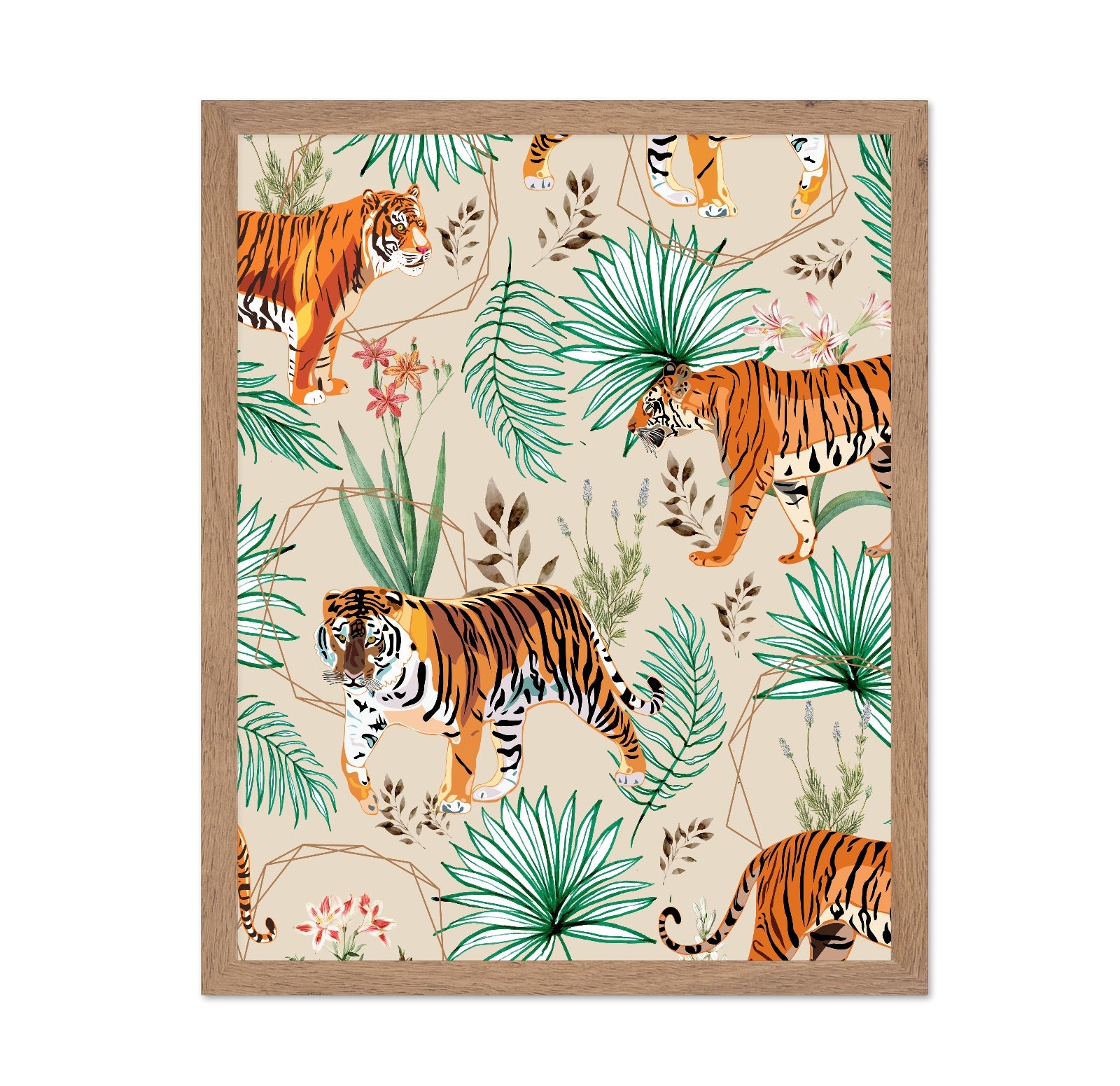 Tropical Tiger Pattern