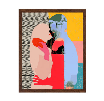 Abstract Lovers Embrace