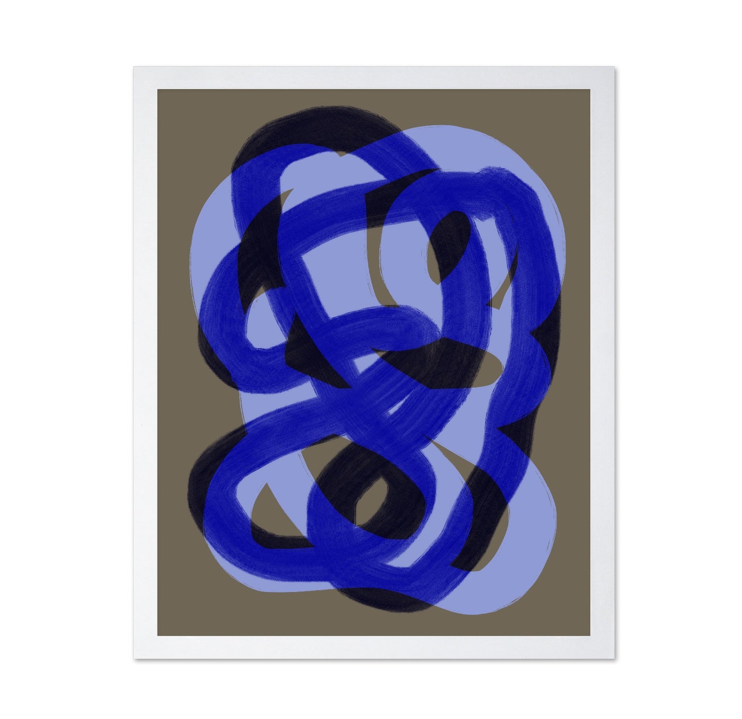 Blue Abstract Flow No2