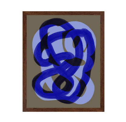 Blue Abstract Flow No2