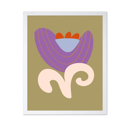 Abstract Floral Curve