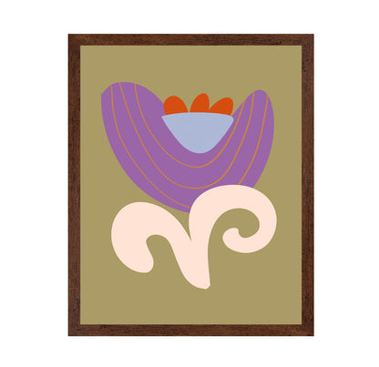 Abstract Floral Curve