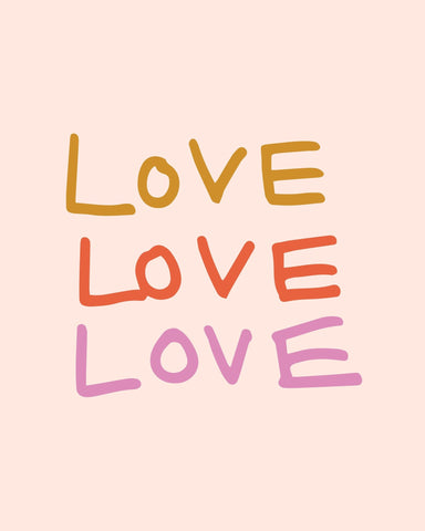 Colorful Love Text
