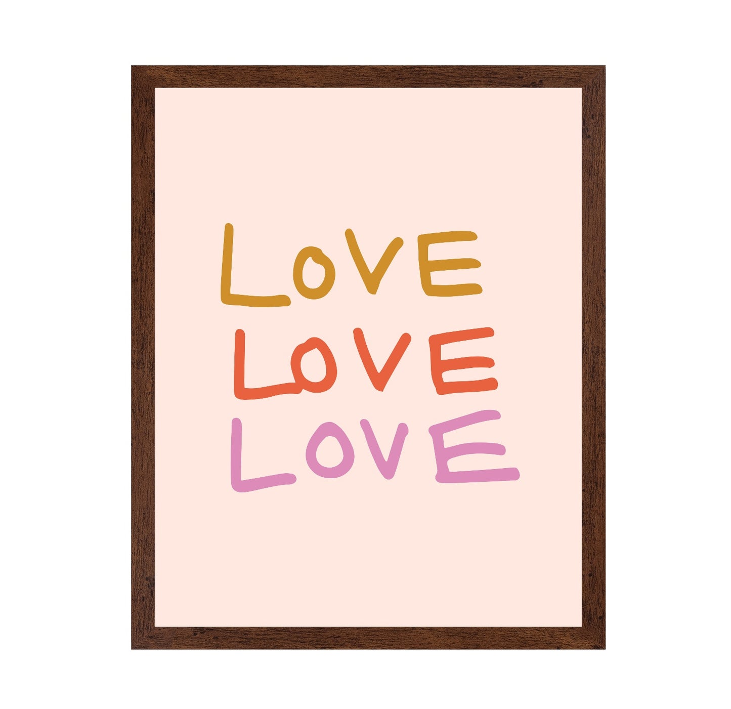 Colorful Love Text