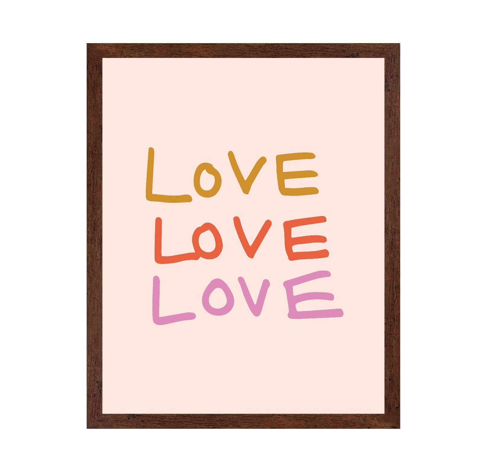 Colorful Love Text