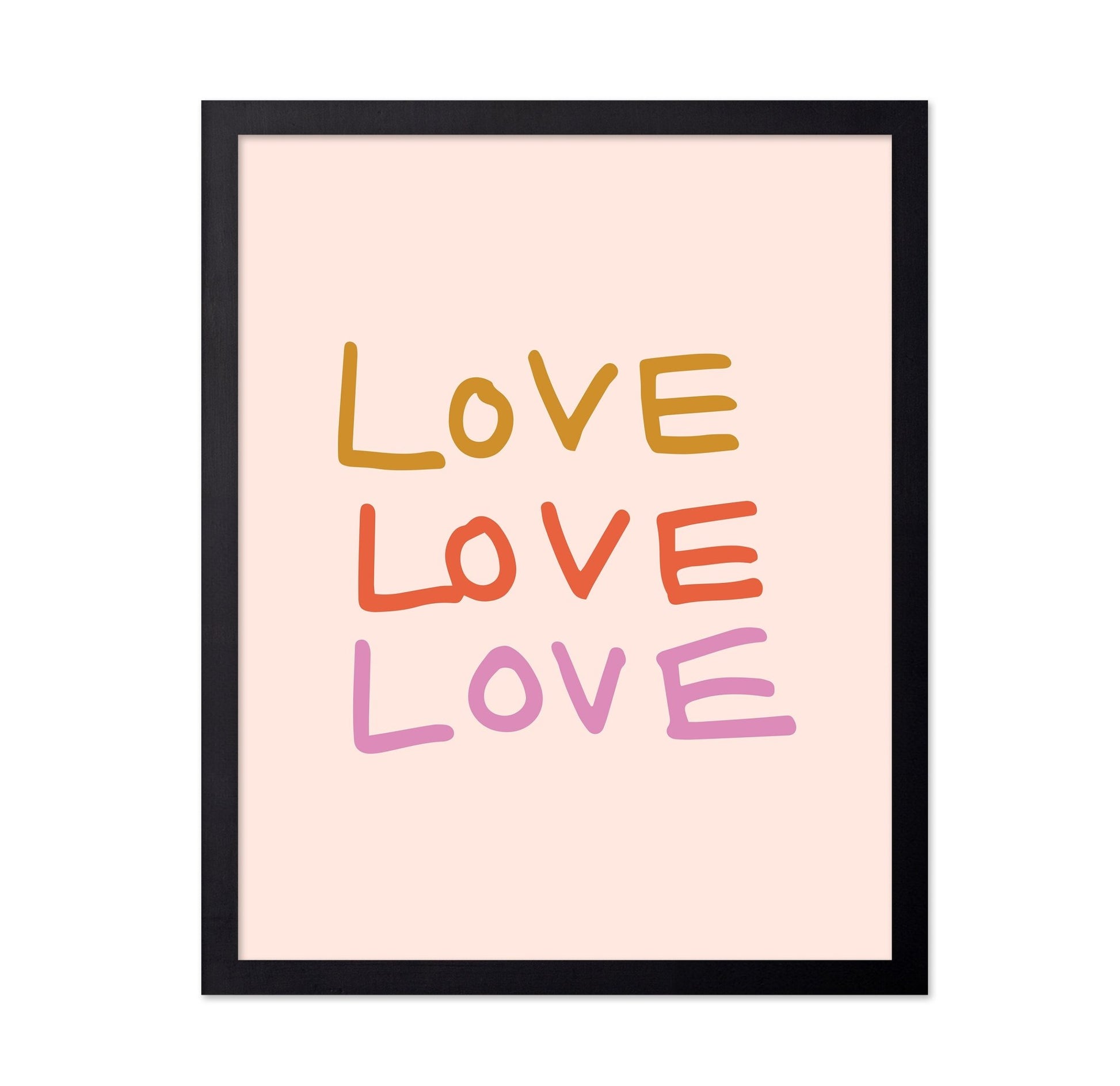 Colorful Love Text