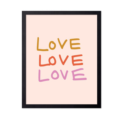 Colorful Love Text