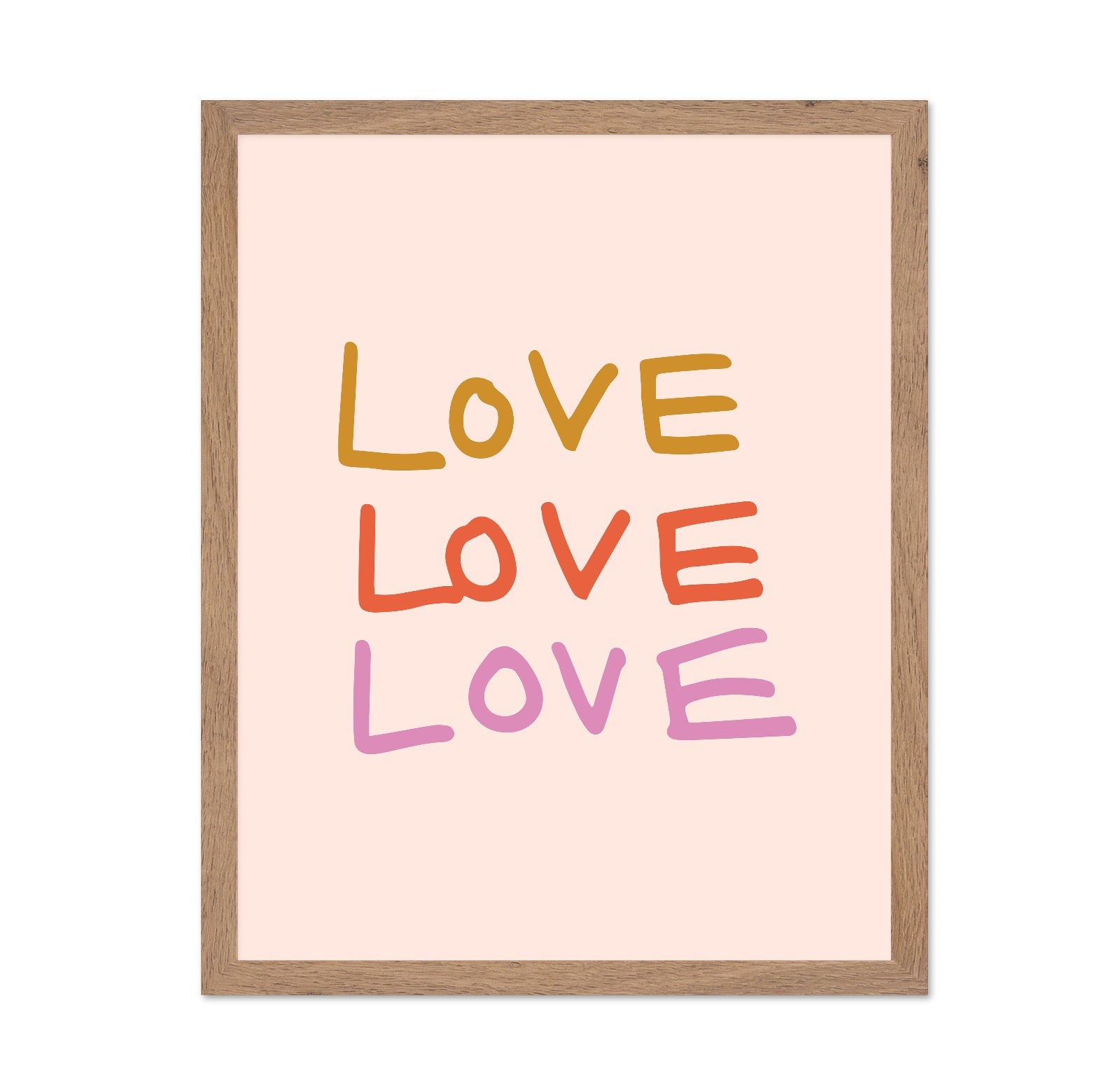 Colorful Love Text