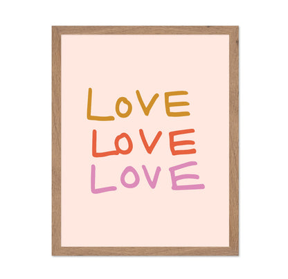 Colorful Love Text