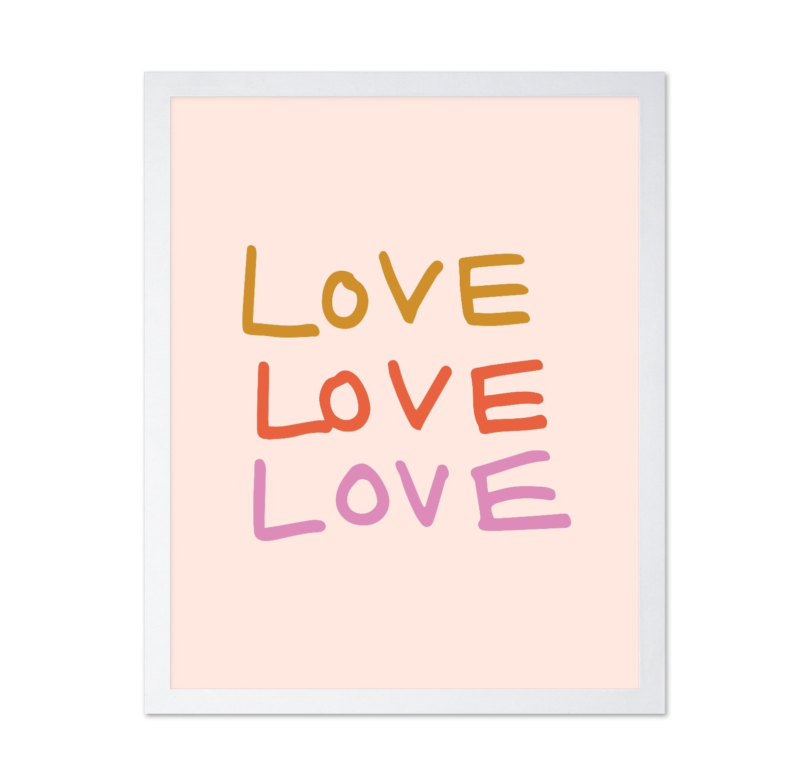 Colorful Love Text