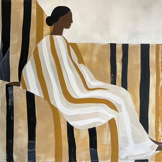 Elegant Striped Figure