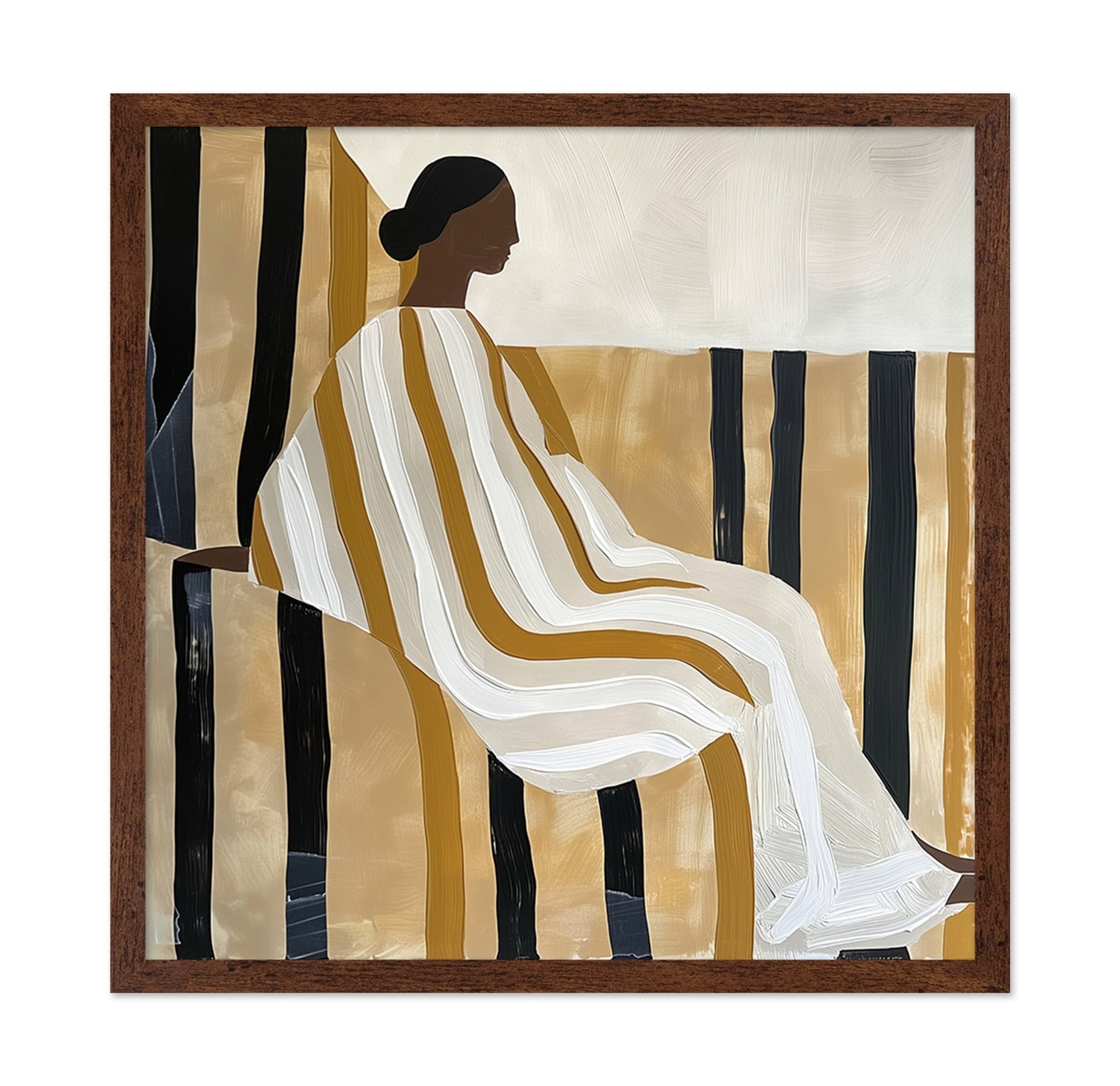 Elegant Striped Figure
