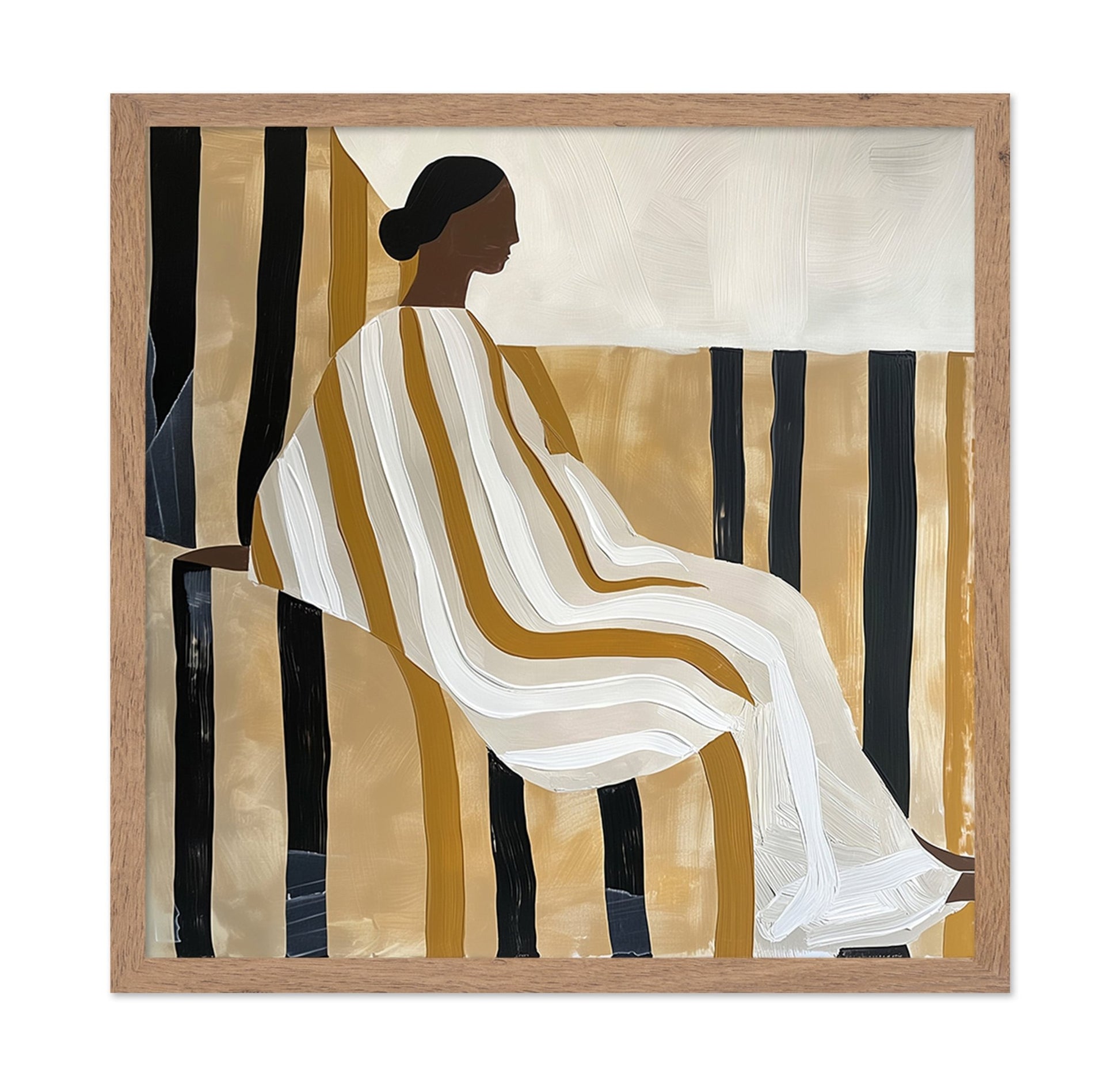 Elegant Striped Figure