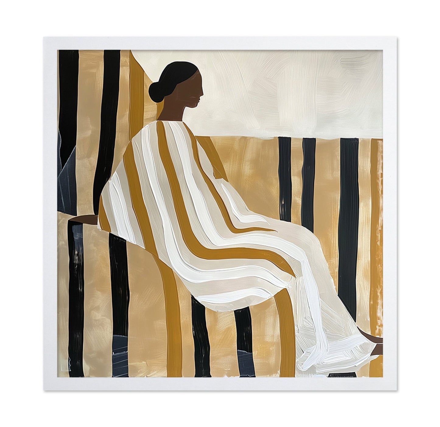 Elegant Striped Figure