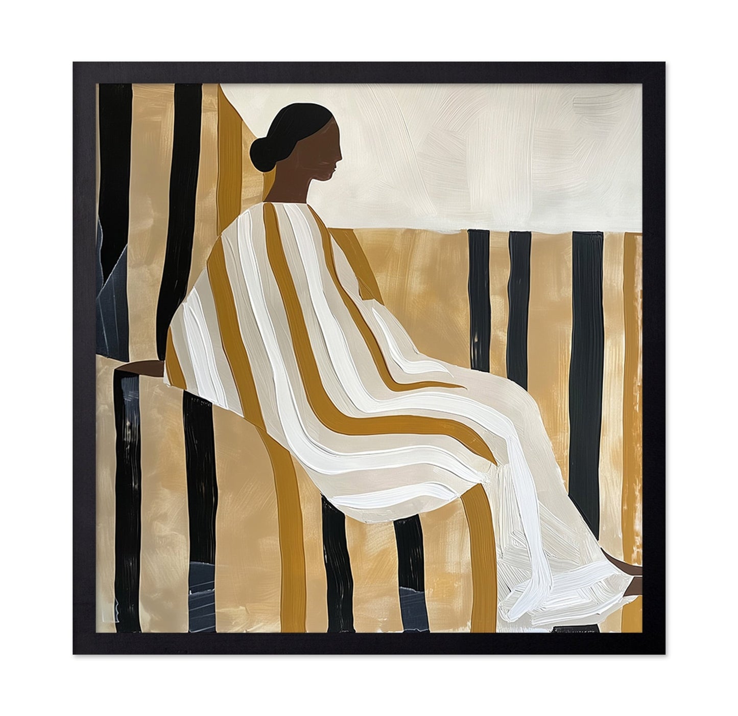 Elegant Striped Figure