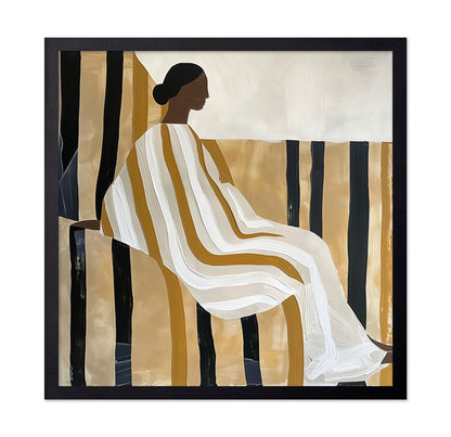 Elegant Striped Figure