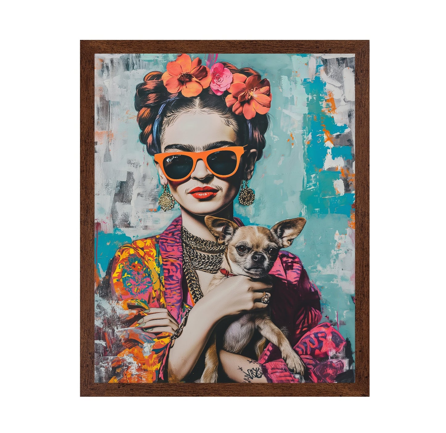 Chic Girl With Chihuahua