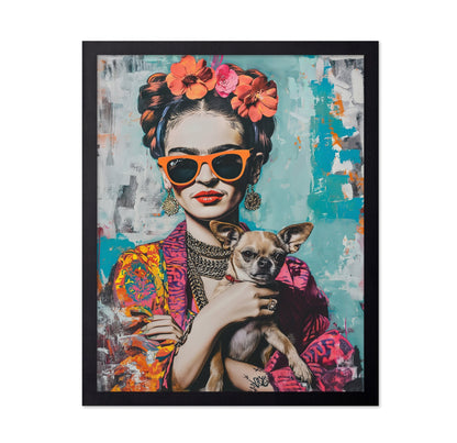 Chic Girl With Chihuahua