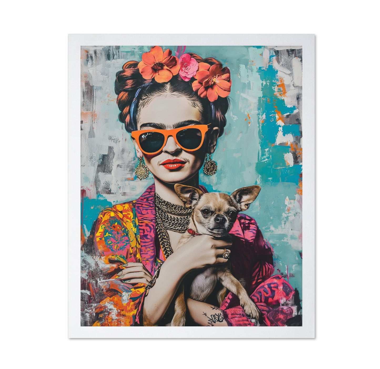 Chic Girl With Chihuahua