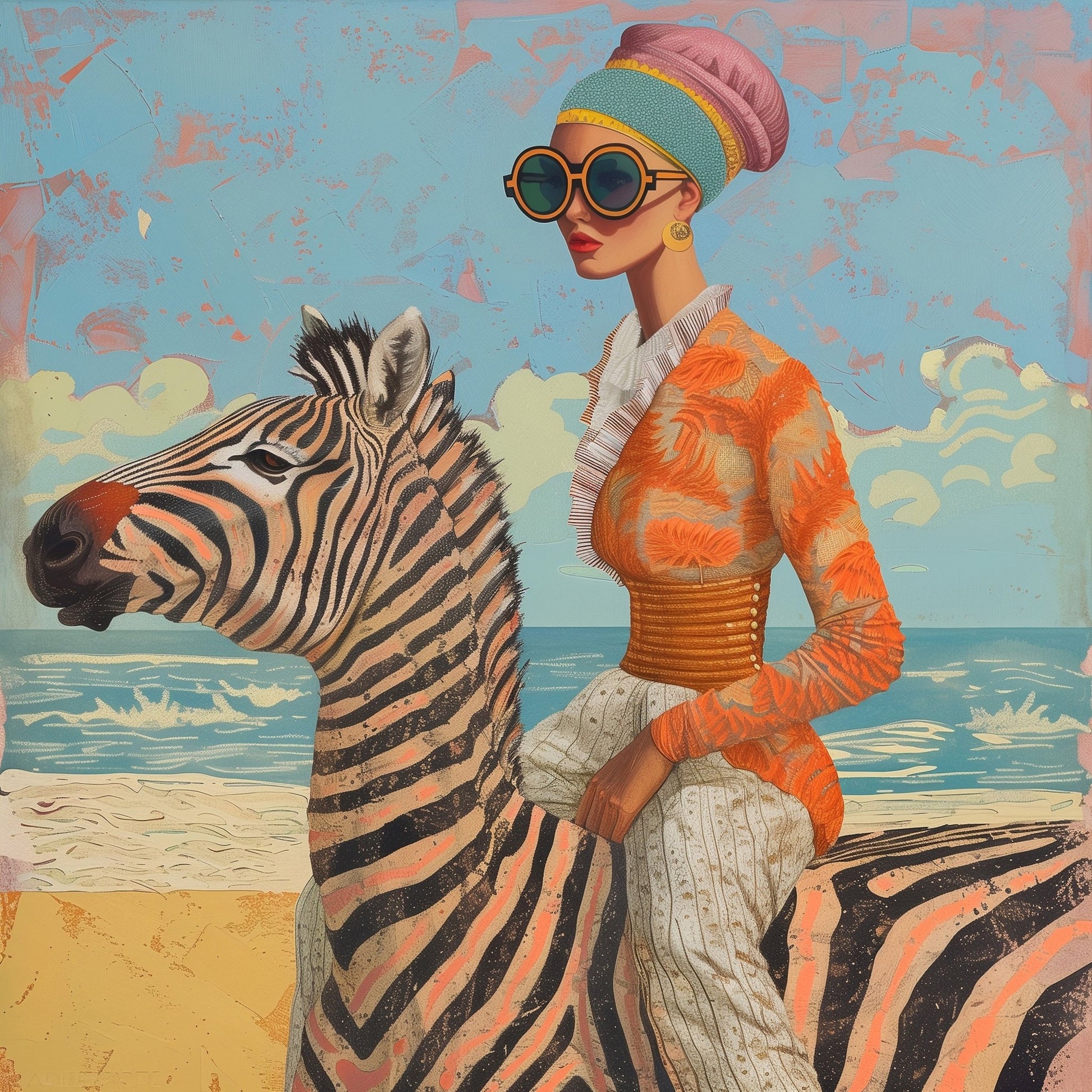 Zebra Beach Fashion