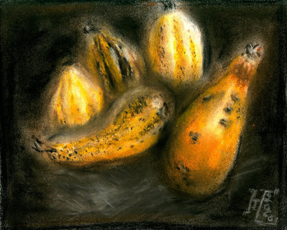 Golden Banana Still Life