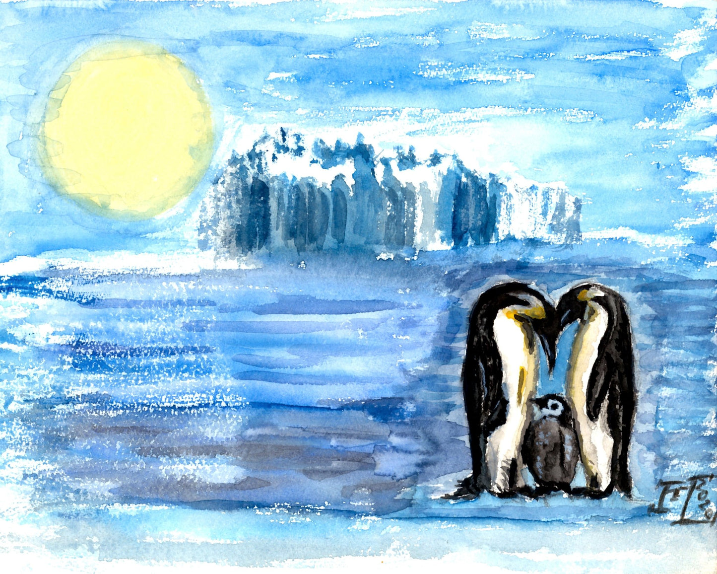 Penguin Family Ice