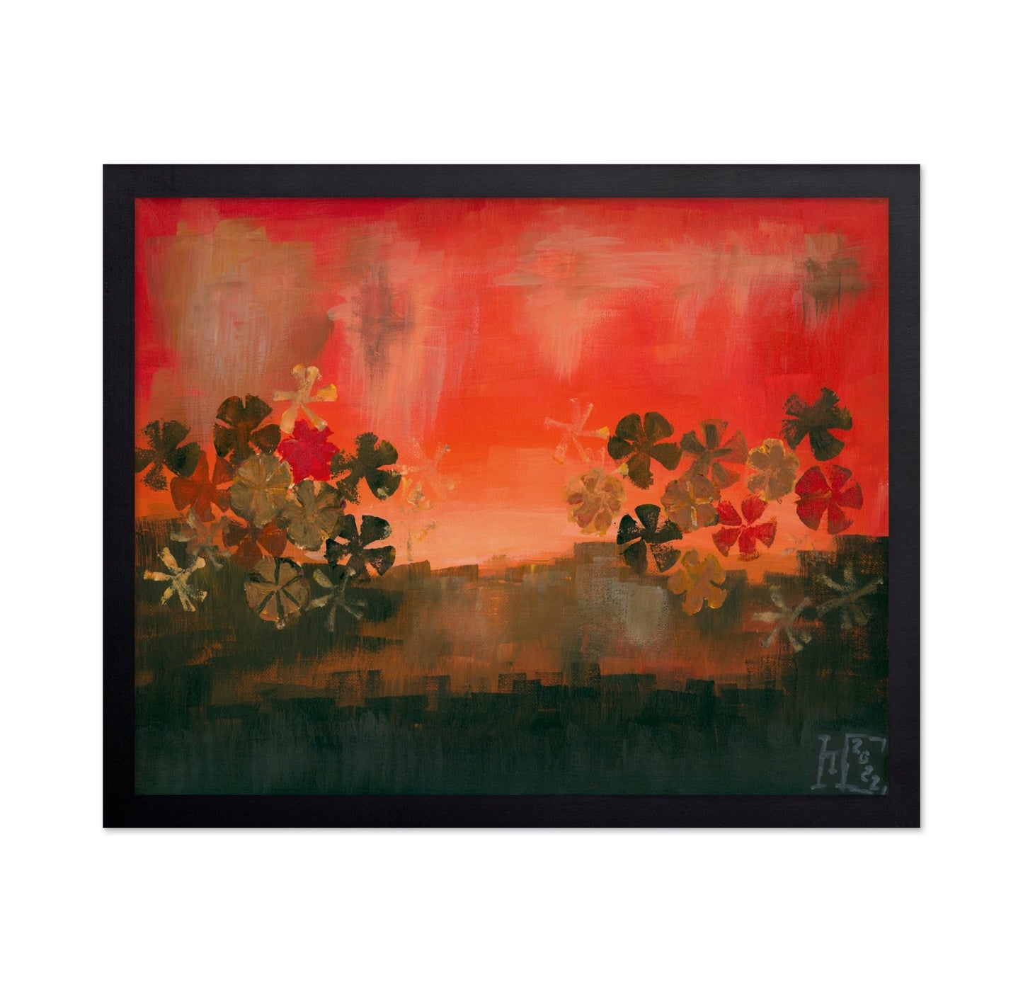 Sunset Floral Horizon