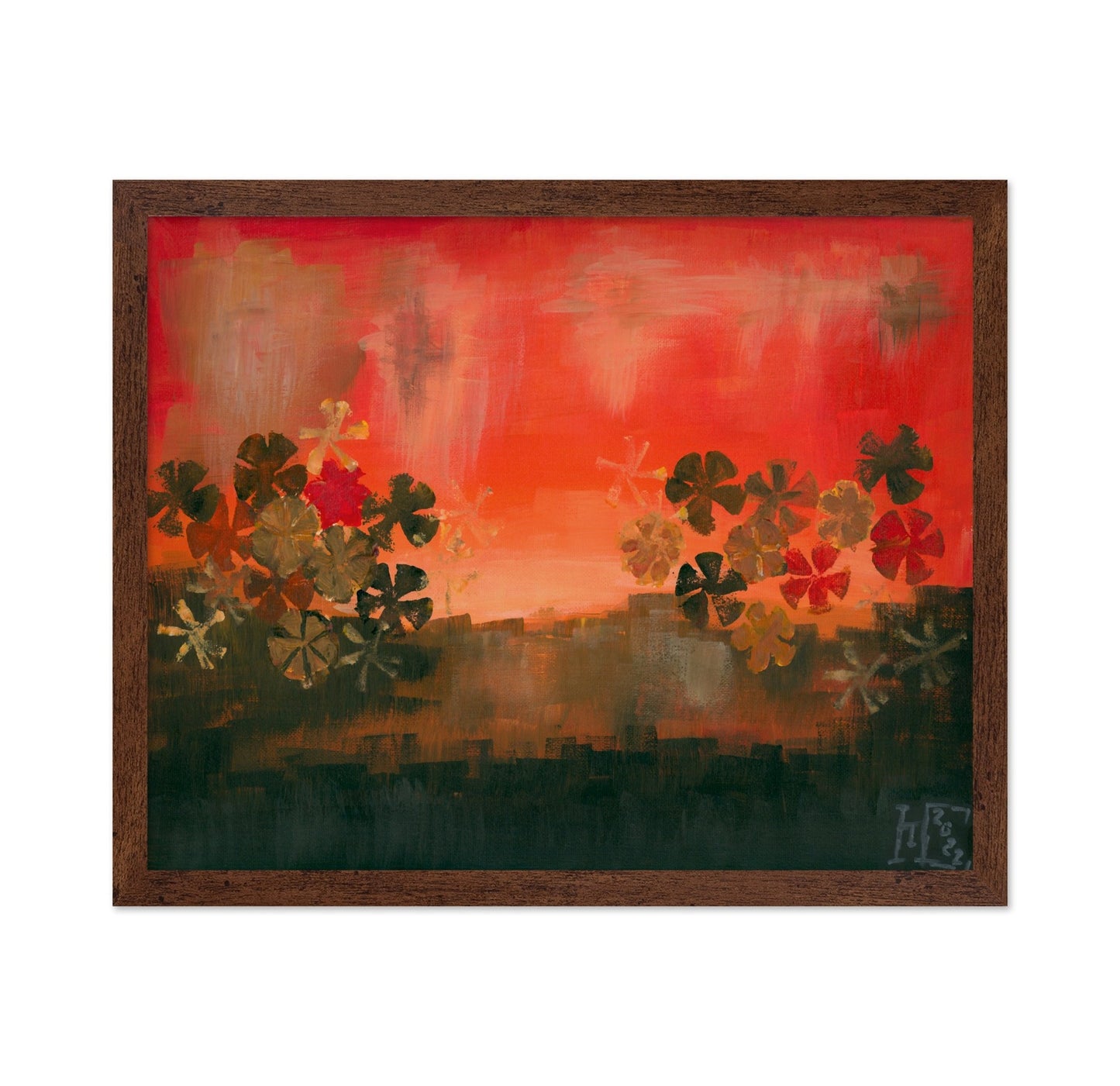Sunset Floral Horizon