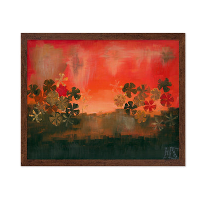 Sunset Floral Horizon