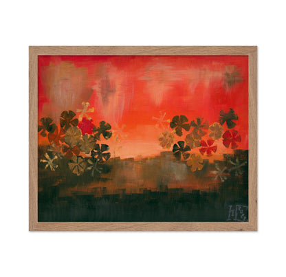 Sunset Floral Horizon