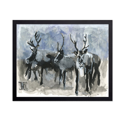 Arctic Reindeer Trio