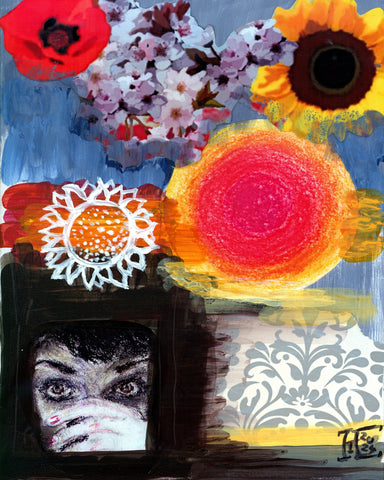 Surreal Floral Collage