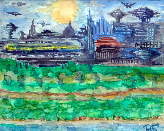 Futuristic City Horizon
