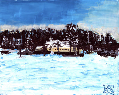 Winter Cabin Snowfield