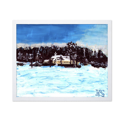 Winter Cabin Snowfield
