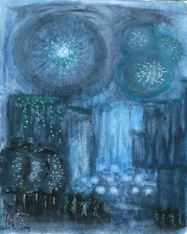 Blue Abstract Lights