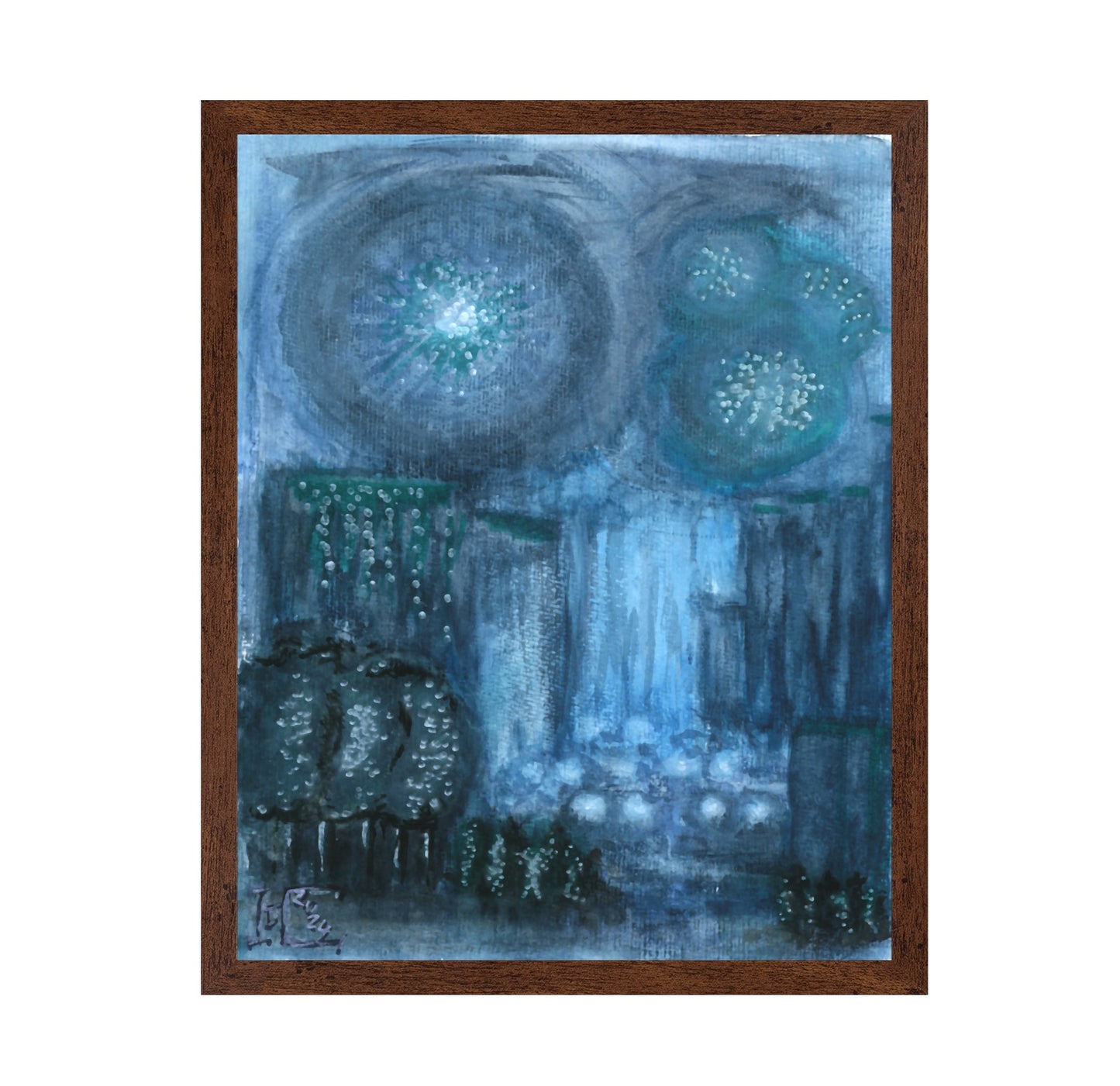 Blue Abstract Lights