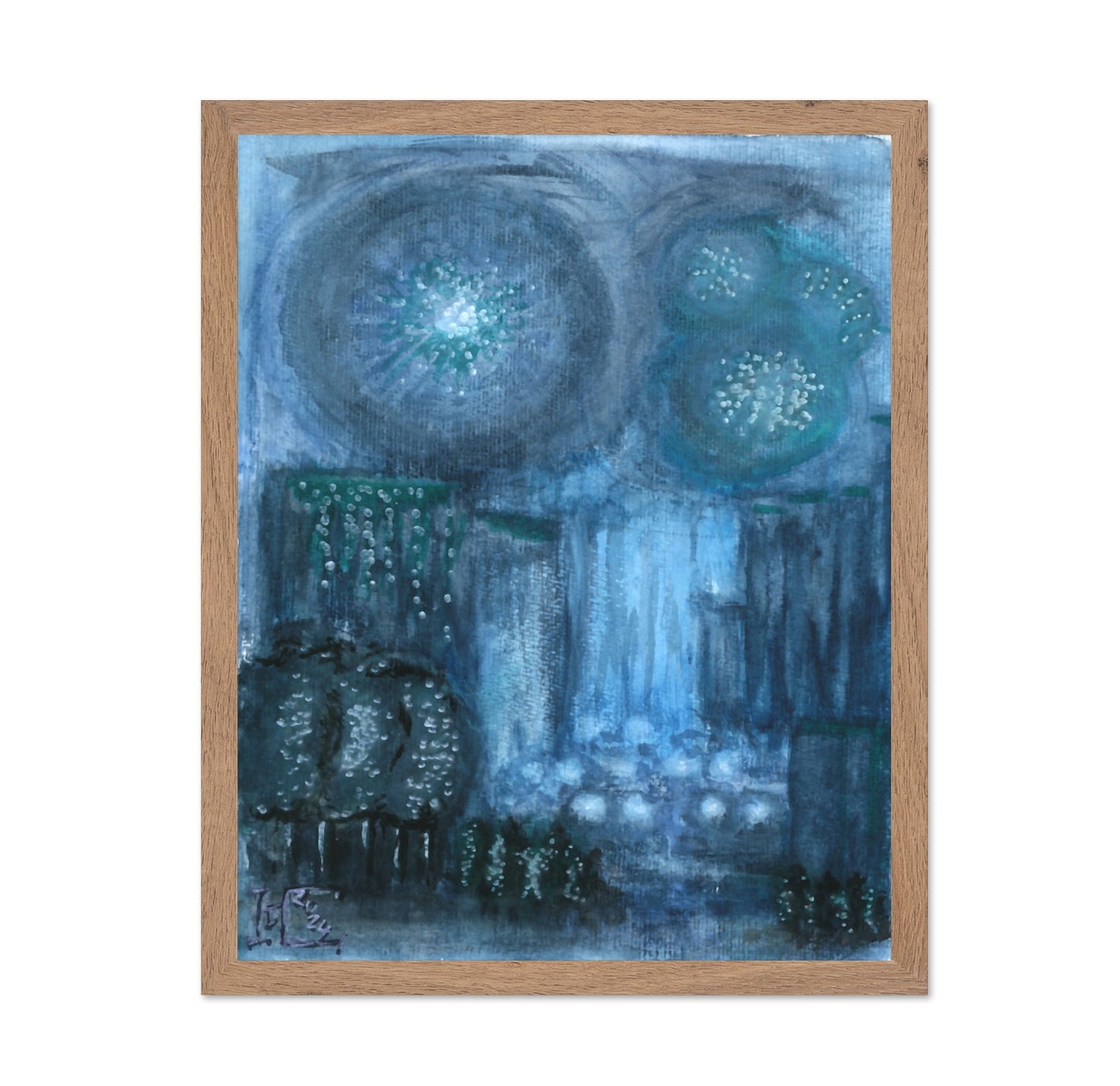 Blue Abstract Lights