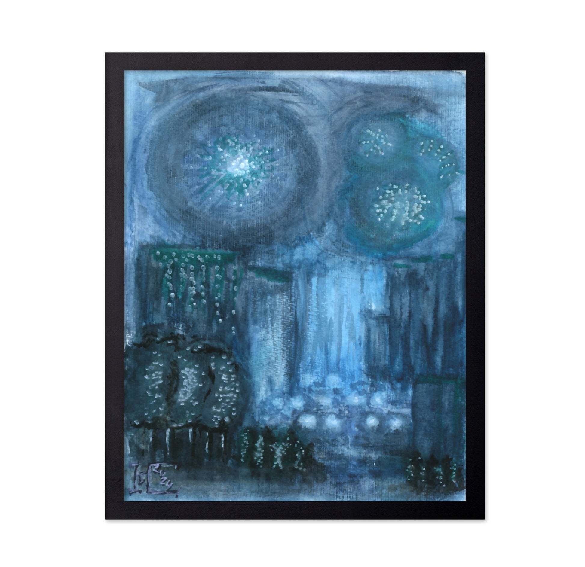Blue Abstract Lights