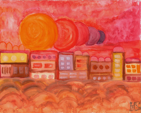 Sunset Cityscape