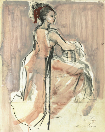 Seated Woman Profile