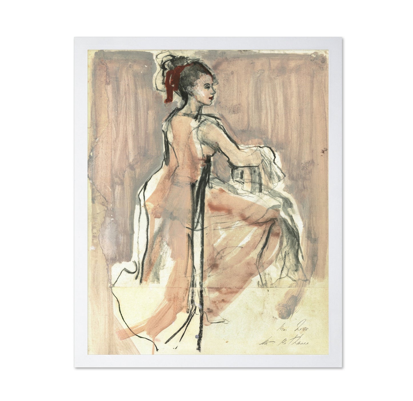 Seated Woman Profile