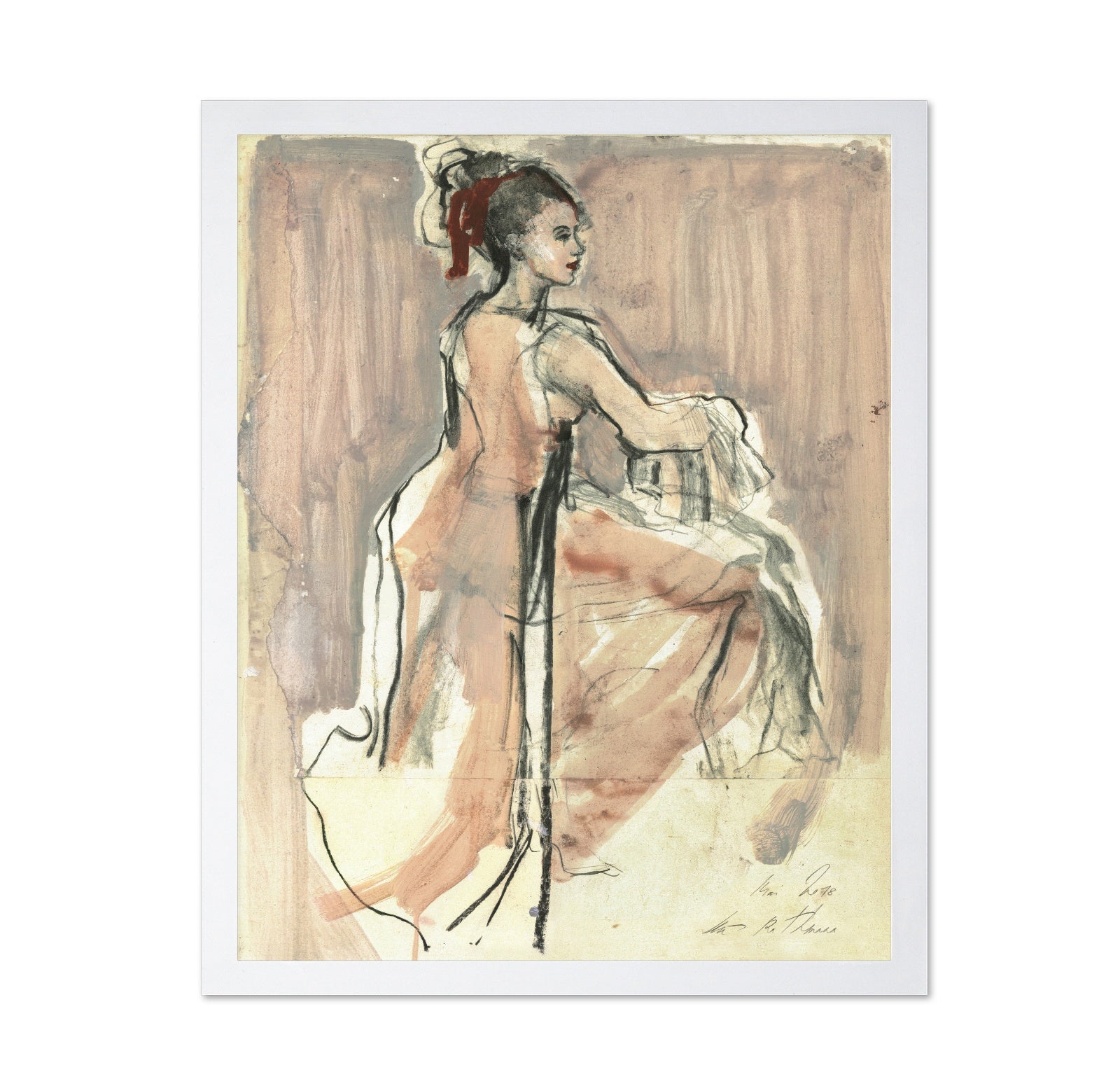 Seated Woman Profile