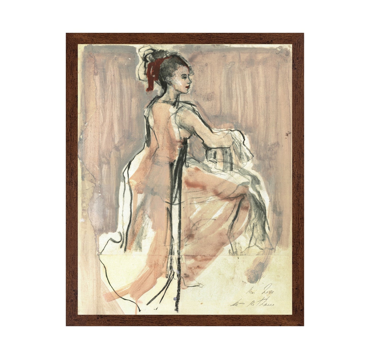 Seated Woman Profile
