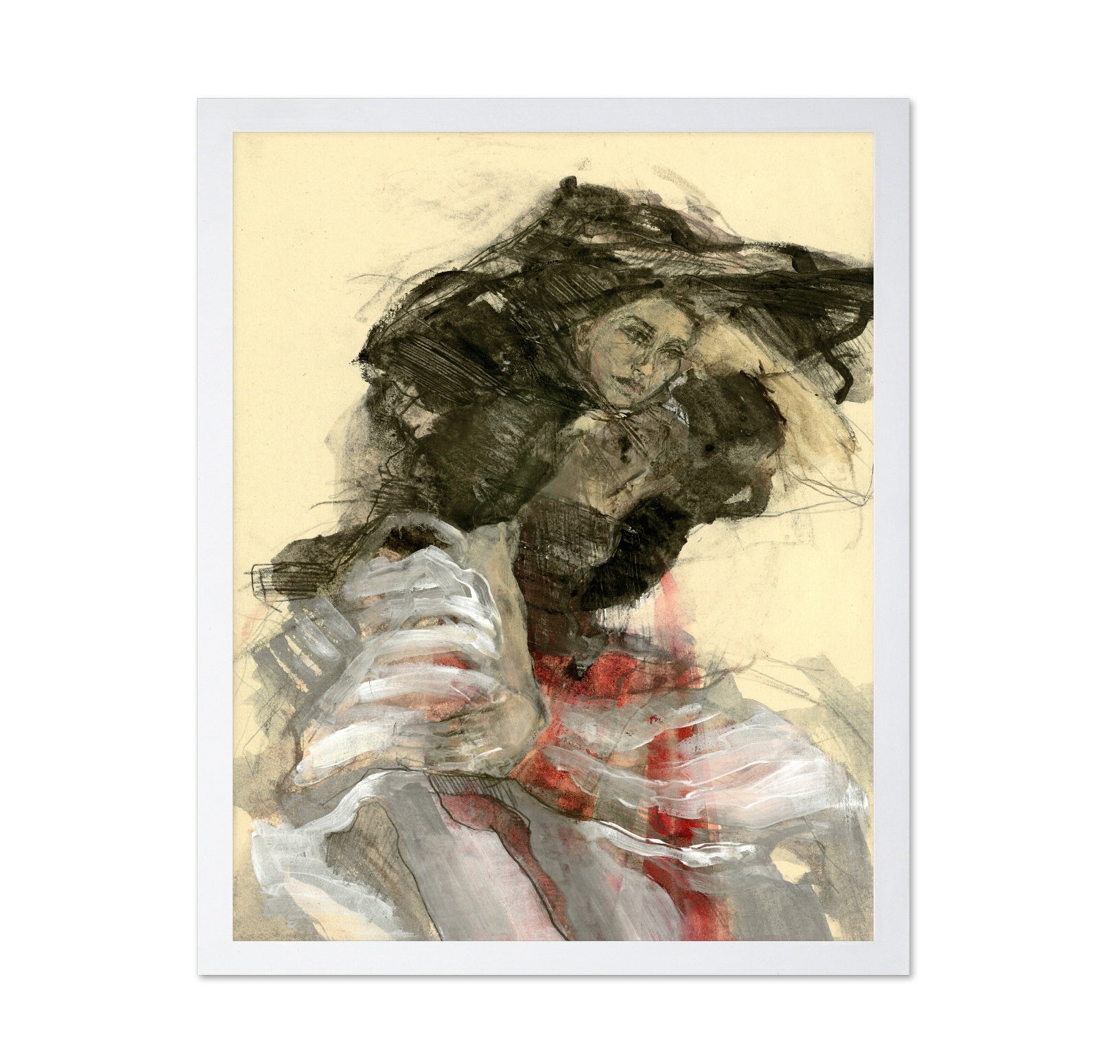 Dramatic Seated Woman